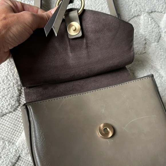 Zara Equestrian gray tassel crossbody bag - Picture 10 of 16